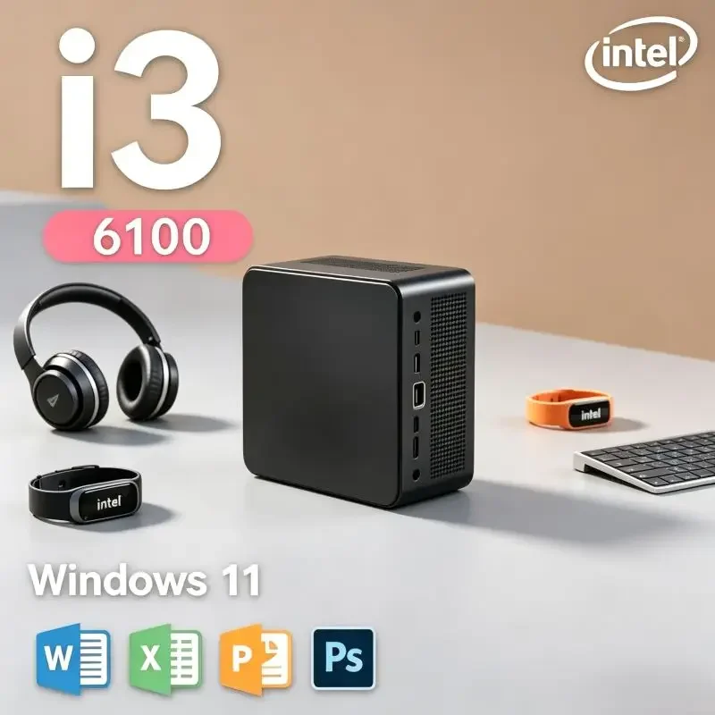 Premium Mini PC Core I3-6100, Win11, 16GB RAM 2TB SSD Storage, WiFi6 BT5.2 Low Noise Compact Host for Work & Everyday Light Play
Premium Mini PC Core I3-6100, Win11, 16GB RAM 2TB SSD Storage, WiFi6 BT5.2 Low Noise Compact Host for Work & Everyday Light Play