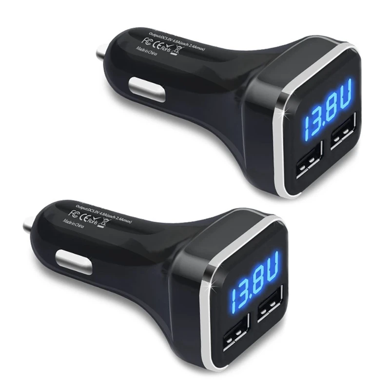 2X Car Charger Volt Meter Car Battery Monitor with LED Voltage & Amps Display, for iPhone 11 / Xs ,Galaxy S20 / S10
2X Car Charger Volt Meter Car Battery Monitor with LED Voltage & Amps Display, for iPhone 11 / Xs ,Galaxy S20 / S10