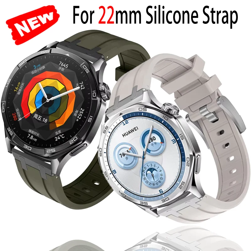 22mm Silicone Strap For Huawei Watch GT5-4-3-2-5 Pro 46mm Breathable Durable Bracelet Wristband For Amazfit GTR Correa Accessory
22mm Silicone Strap For Huawei Watch GT5-4-3-2-5 Pro 46mm Breathable Durable Bracelet Wristband For Amazfit GTR Correa Accessory