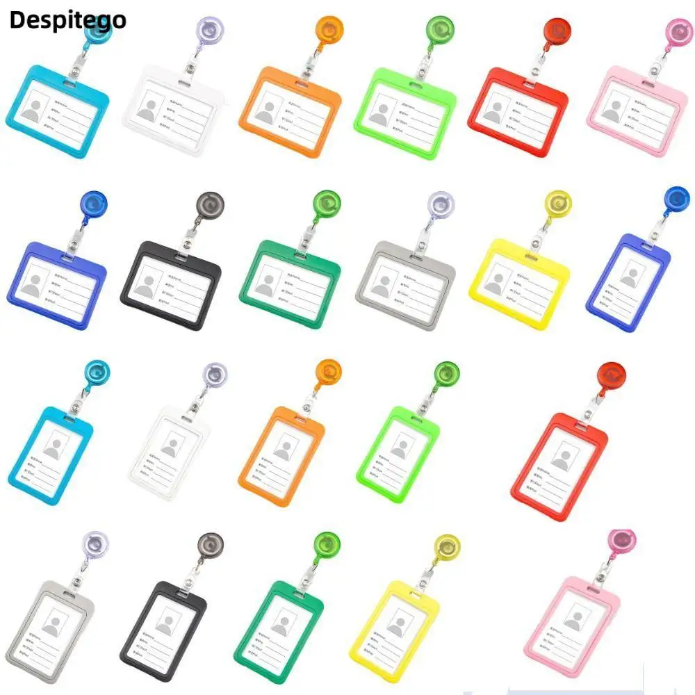 Solid Retractable Card cover Plastic Multicolor Card Cover Sleeve with Clip Bus Pass Card Name Card Badge
Solid Retractable Card cover Plastic Multicolor Card Cover Sleeve with Clip Bus Pass Card Name Card Badge