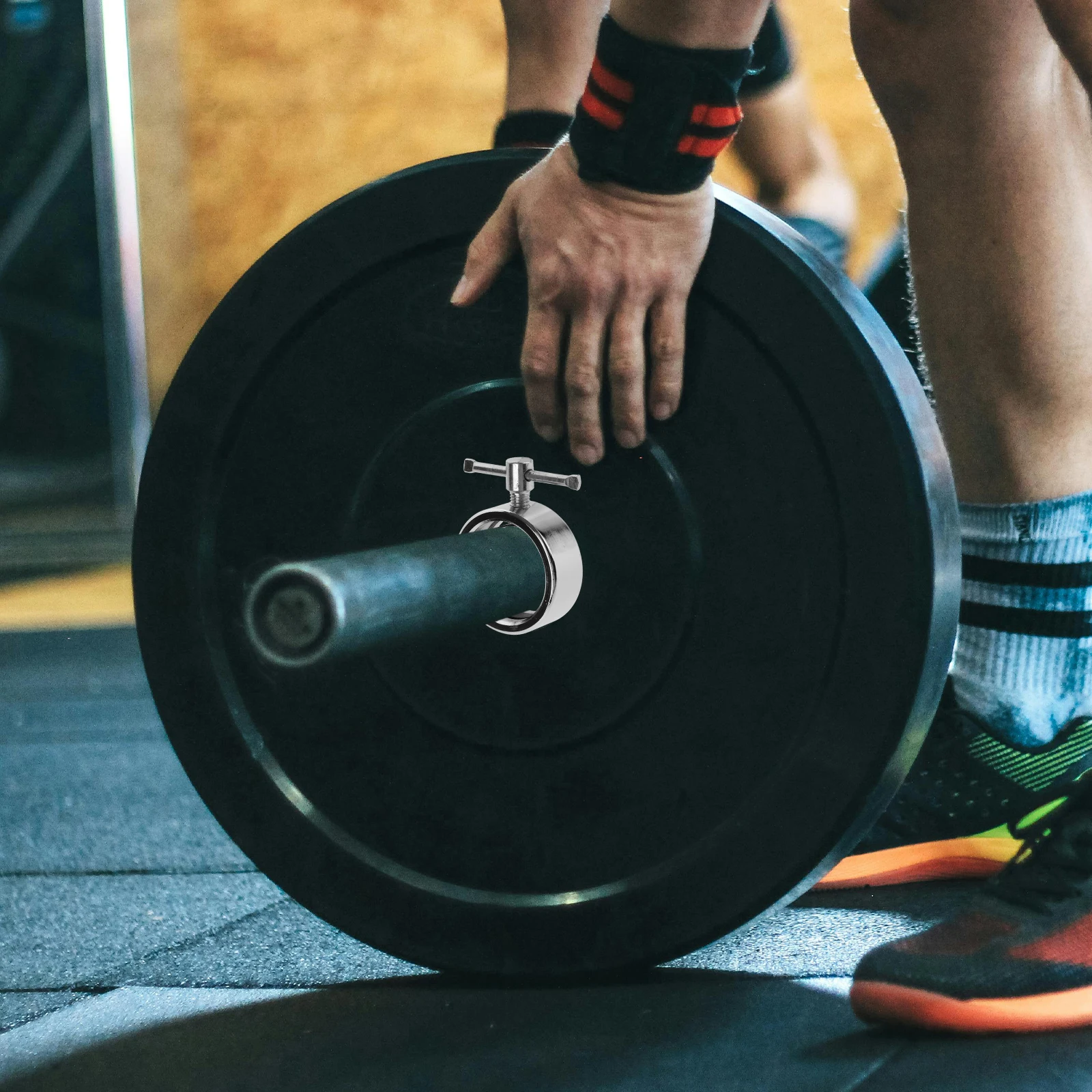 Professional Barbell Collar Wear-Resistant Clamp Portable Weight Bar Lock Secure for Gym Workout Deadlifts Press
Professional Barbell Collar Wear-Resistant Clamp Portable Weight Bar Lock Secure for Gym Workout Deadlifts Press