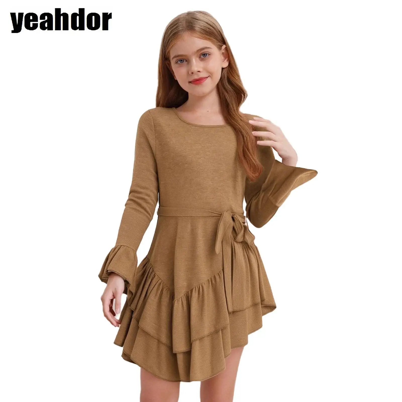 Girls Western Cowgirl Cosplay Costume Role Play Cowboy Dress Long Sleeve Ruffle Irregular Hem Dress with Belt Halloween Dress Up
Girls Western Cowgirl Cosplay Costume Role Play Cowboy Dress Long Sleeve Ruffle Irregular Hem Dress with Belt Halloween Dress Up