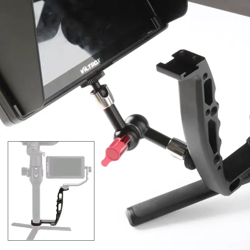 Рукоятка-удлинитель для стабилизаторов DJI Ronin и Zhiyun, аксессуар для ручных стабилизаторов с адаптерами для холодных креплений и отверстиями 1/4'' и 3/8''.
Рукоятка-удлинитель для стабилизаторов DJI Ronin и Zhiyun, аксессуар для ручных стабилизаторов с адаптерами для холодных креплений и отверстиями 1/4'' и 3/8''.