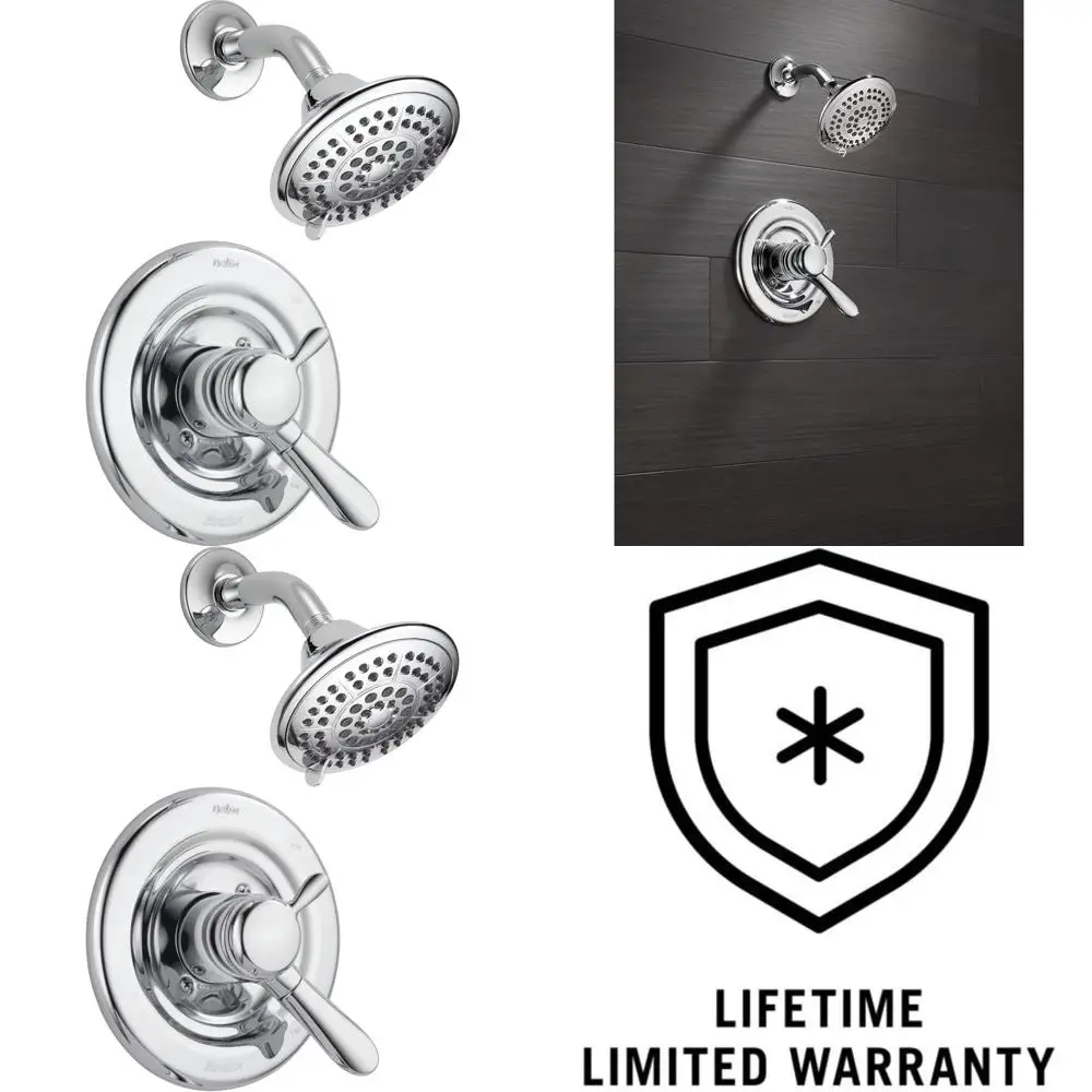 Dual-Function Shower Trim Kit with 5-Spray Touch-Clean, Chrome Finish T17238 (Handle Not Included)
Dual-Function Shower Trim Kit with 5-Spray Touch-Clean, Chrome Finish T17238 (Handle Not Included)
