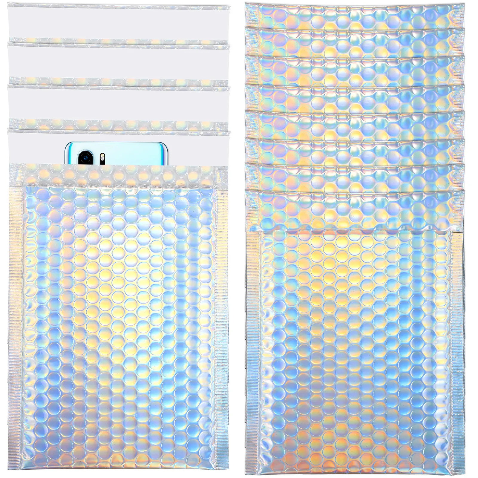 12Pcs Bubble Shipping Bags Self-Adhesive Mailing Envelopes Secure Seal Shock-Absorbing Packaging Bags for Shipping Cards Phone
12Pcs Bubble Shipping Bags Self-Adhesive Mailing Envelopes Secure Seal Shock-Absorbing Packaging Bags for Shipping Cards Phone