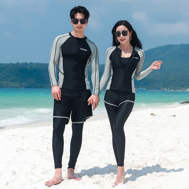 Men Women's 3-5 Piece Rash Guard with Boy Shorts Long Sleeve Zipper Swimsuit Bathing Suit Wetsuit Beachwear Tracksuit
Men Women's 3-5 Piece Rash Guard with Boy Shorts Long Sleeve Zipper Swimsuit Bathing Suit Wetsuit Beachwear Tracksuit