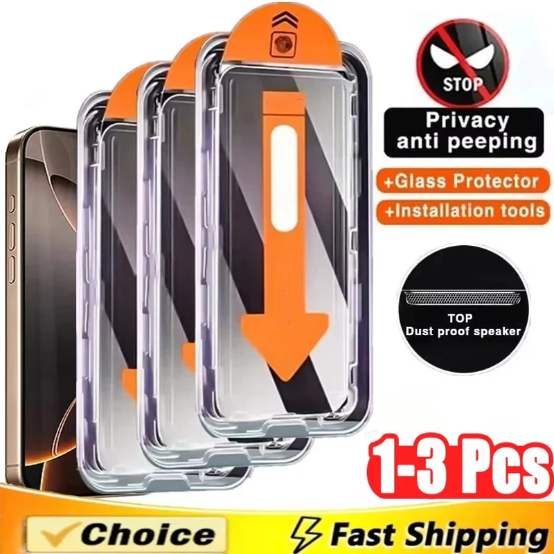Oleophobic Coating Dust Free Installation Privacy Screen Protector For iPhone 16 15 17 13 11 12 14 Pro Max Mini SE XR X 7 8 Plus
Oleophobic Coating Dust Free Installation Privacy Screen Protector For iPhone 16 15 17 13 11 12 14 Pro Max Mini SE XR X 7 8 Plus