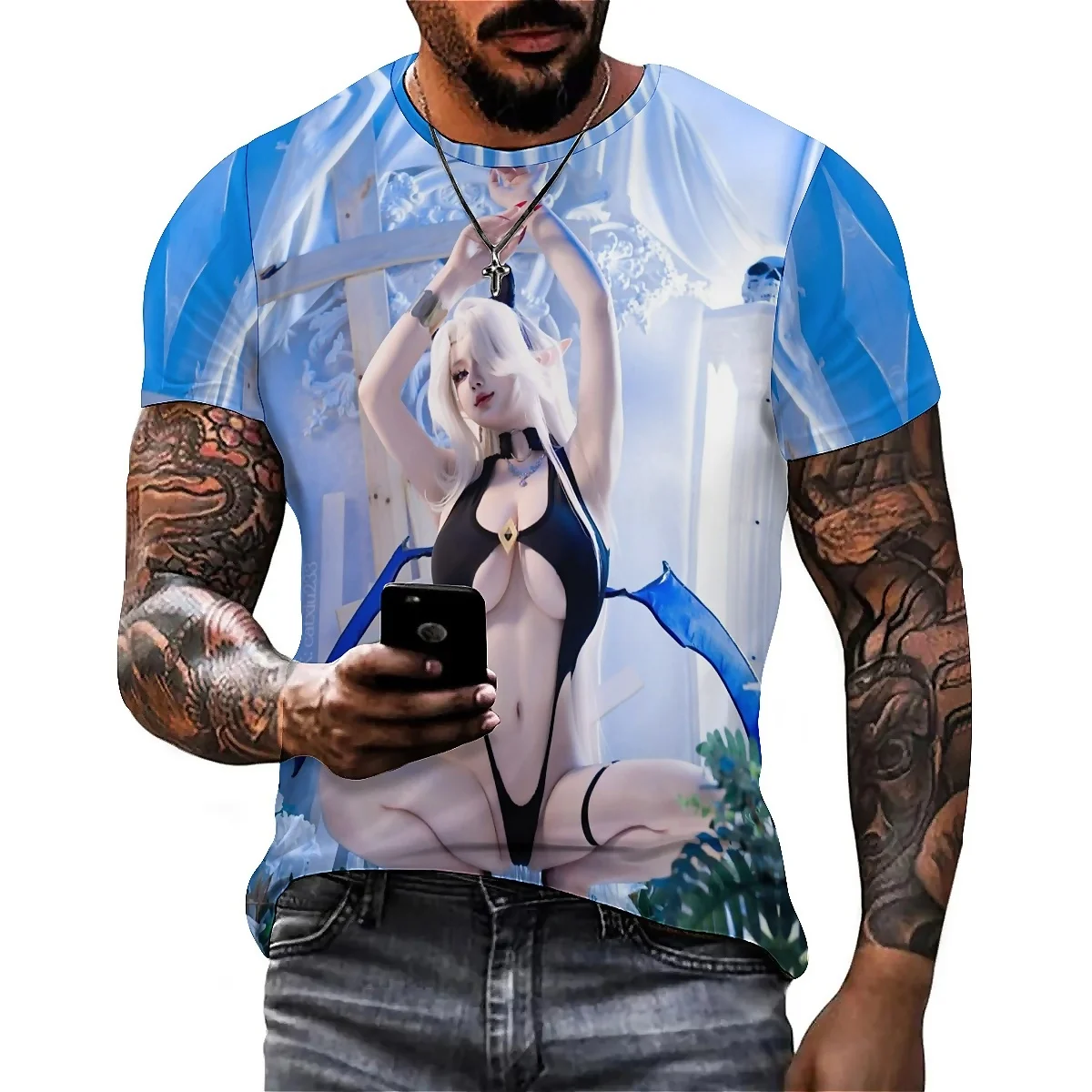 Summer Adult Style Street Style Men's Custom Your Photo/Logo Wholesale Shirt Holiday Gift T-Shirt Top
Summer Adult Style Street Style Men's Custom Your Photo/Logo Wholesale Shirt Holiday Gift T-Shirt Top
