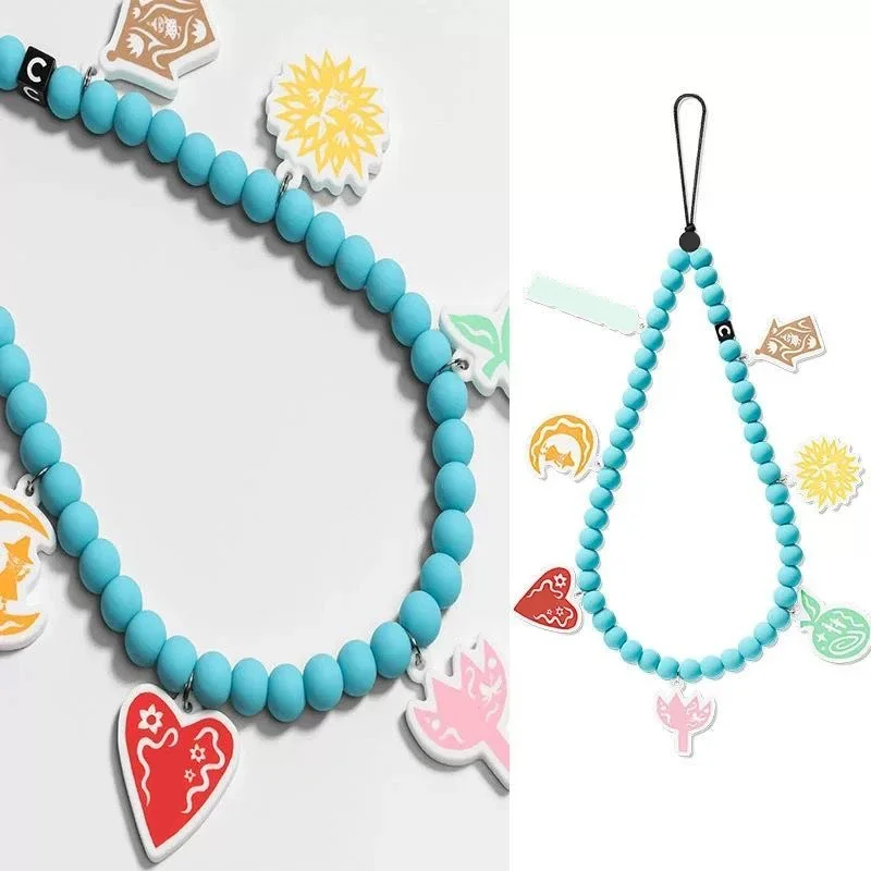 Cartoon Blue Beads Phone Charm Short Chain Mobile Phone Straps for IPhone Lanyard Bracelet for Samsung Galaxy
Cartoon Blue Beads Phone Charm Short Chain Mobile Phone Straps for IPhone Lanyard Bracelet for Samsung Galaxy