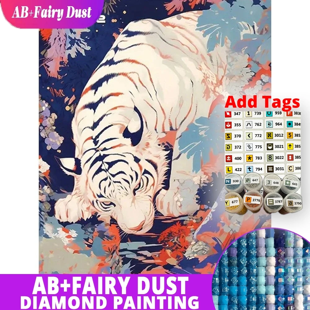 Новые стикеры AB Fairy Dust DMC для алмазной вышивки: Тигр (животное), подходят для начинающих, мозаика из страз, акриловые поделки своими руками
Новые стикеры AB Fairy Dust DMC для алмазной вышивки: Тигр (животное), подходят для начинающих, мозаика из страз, акриловые поделки своими руками