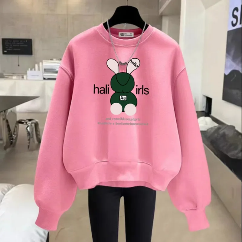Autumn Winter New Fashion Rabbit Printed Hoodies Vintage Chic Loose Long Sleeve Sweatshirts Women Casual Top Pullovers
Autumn Winter New Fashion Rabbit Printed Hoodies Vintage Chic Loose Long Sleeve Sweatshirts Women Casual Top Pullovers