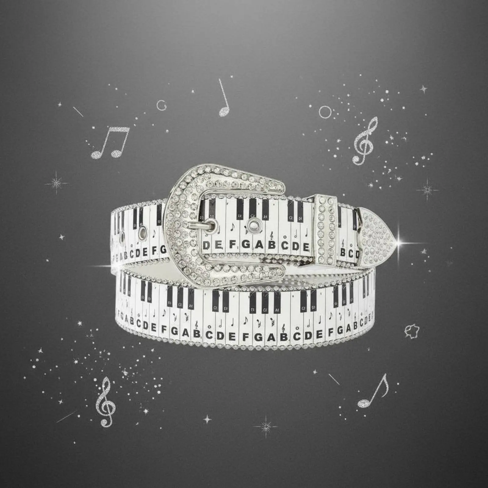 Rhinestone Piano Key Belt Y2K Fashion Rhinestone Waist Belt Fashion Accessory High Shine Gift Ready for Streetwear, Party
Rhinestone Piano Key Belt Y2K Fashion Rhinestone Waist Belt Fashion Accessory High Shine Gift Ready for Streetwear, Party