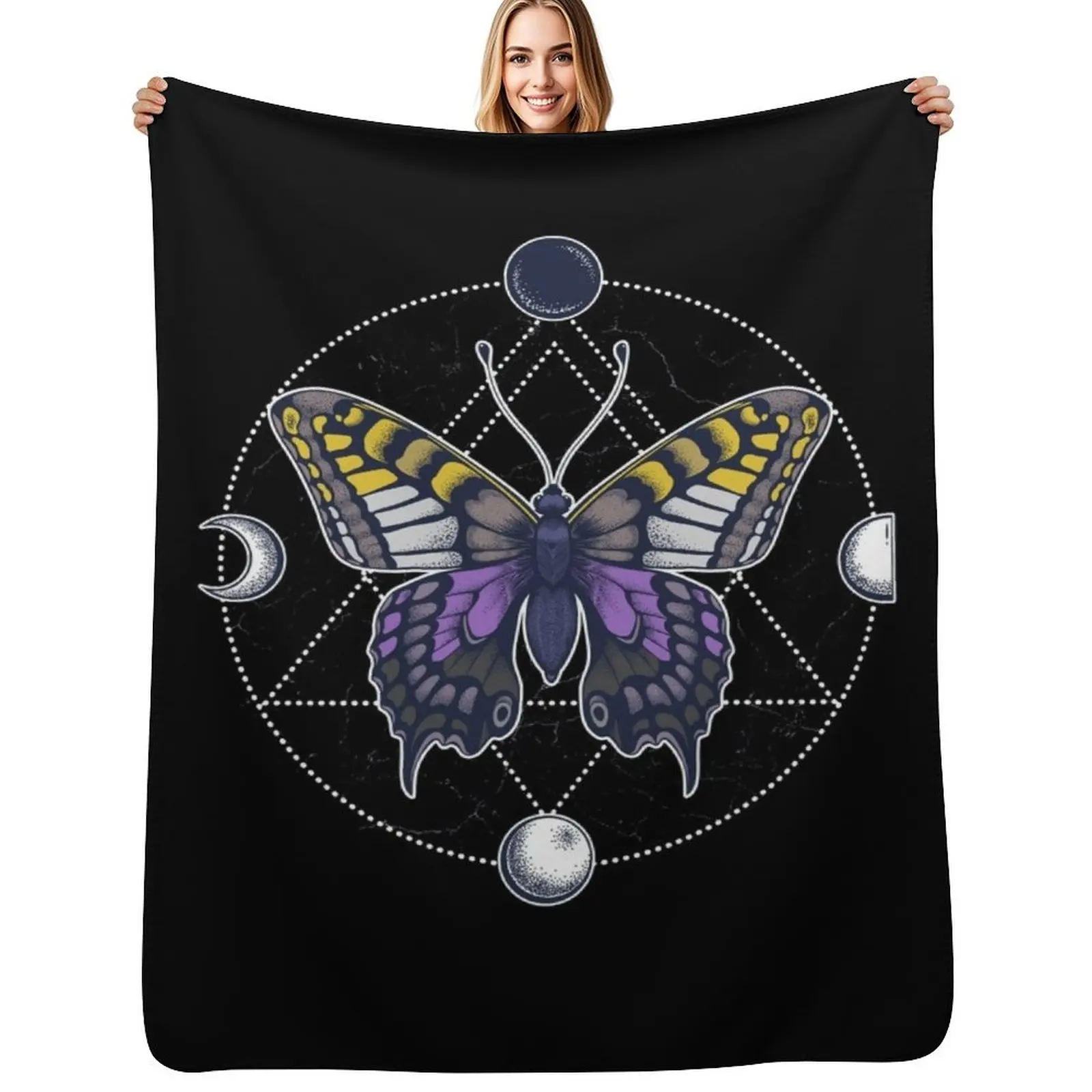 Nonbinary Butterfly Throw Blanket Soft Cozy Blanket for Pet Kids Adults
Nonbinary Butterfly Throw Blanket Soft Cozy Blanket for Pet Kids Adults