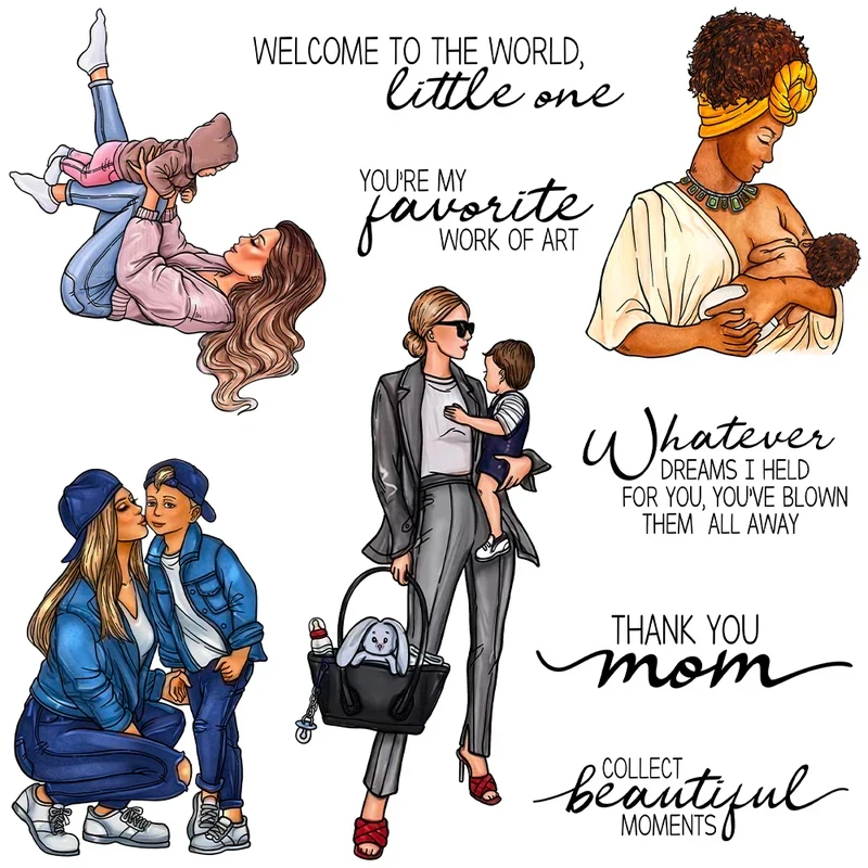 Love Great Mom Kids Clear Stamp Mother's Day Gifts DIY Scrapbooking Supplies Silicone Stamp For Cards Albums Decor
Love Great Mom Kids Clear Stamp Mother's Day Gifts DIY Scrapbooking Supplies Silicone Stamp For Cards Albums Decor