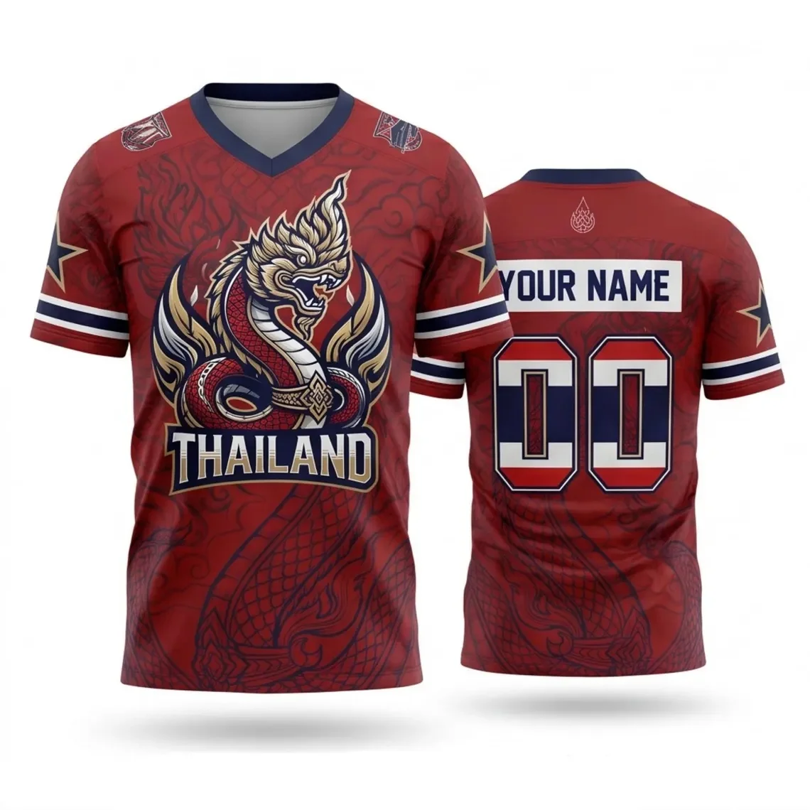Thailand V Neck Jersey S to 6XL Personalized Name Number Soccer Fan Shirt Game Day Sports Gift
Thailand V Neck Jersey S to 6XL Personalized Name Number Soccer Fan Shirt Game Day Sports Gift