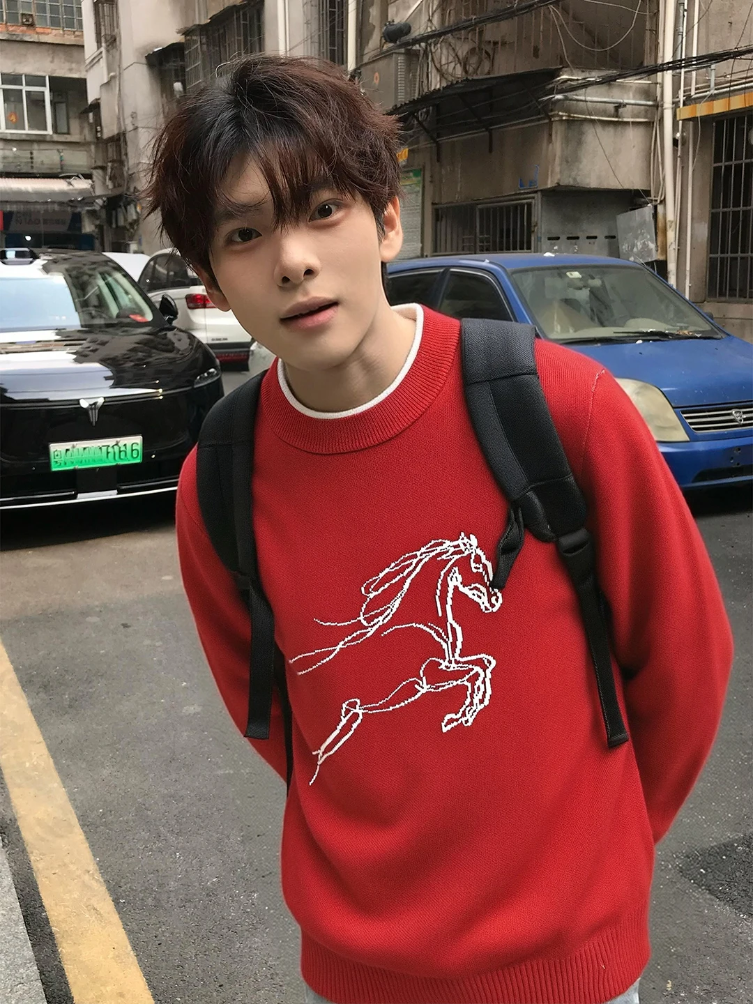 Red round Ne Knitted Sweater Men's Winter Casual Inner Wear Fake Two-Piece Loose Fit Warm Thi Long Sve Star Zodiac Pat...
Red round Ne Knitted Sweater Men's Winter Casual Inner Wear Fake Two-Piece Loose Fit Warm Thi Long Sve Star Zodiac Pat...