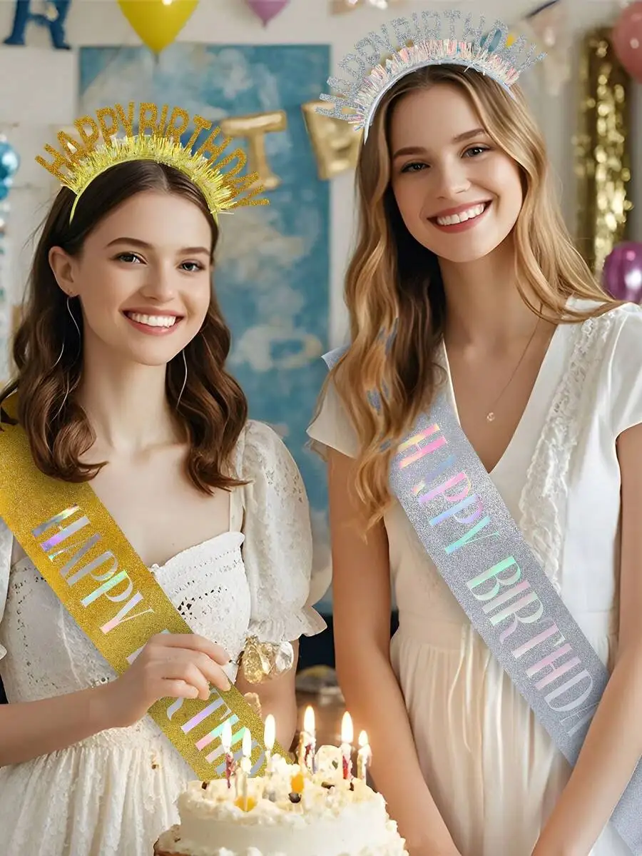 Sparkling Happy Birthday Letter Headband Rhinestone Party Hair Accessory For Adults
Sparkling Happy Birthday Letter Headband Rhinestone Party Hair Accessory For Adults