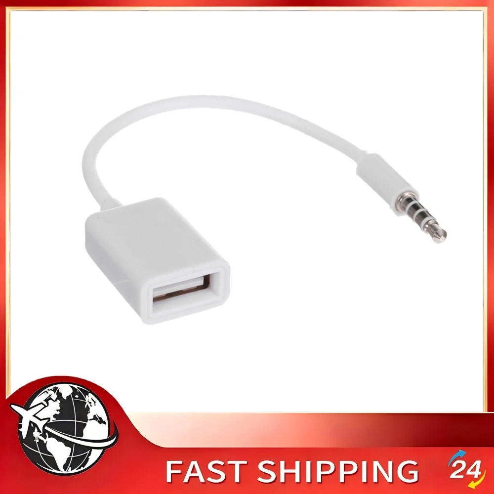 Qiilu USB Converter Cable 3.5mm Car AUX Audio Jack Car Stereo Phone Player Multimedia Audio Connection Replacement Accessory
Qiilu USB Converter Cable 3.5mm Car AUX Audio Jack Car Stereo Phone Player Multimedia Audio Connection Replacement Accessory