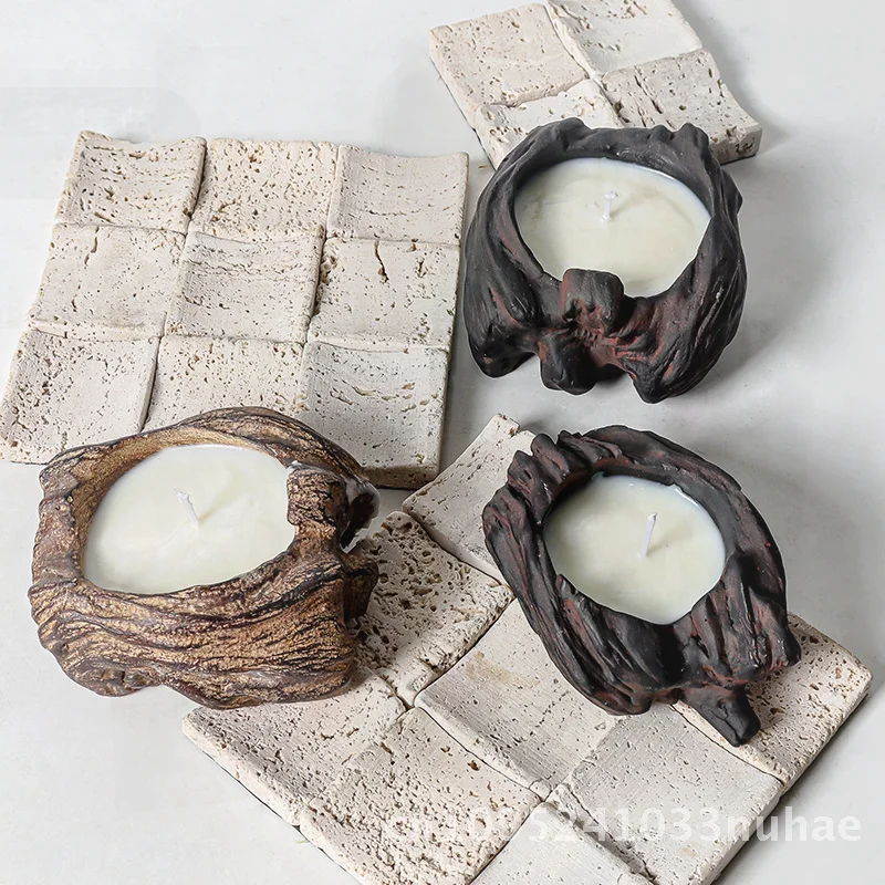 Retro Antique-Proof Odd-Shaped Cement Aromatherapy Candle Cup DIY Soy Wax Container Empty Cup Candlestick Ornament for Home
Retro Antique-Proof Odd-Shaped Cement Aromatherapy Candle Cup DIY Soy Wax Container Empty Cup Candlestick Ornament for Home