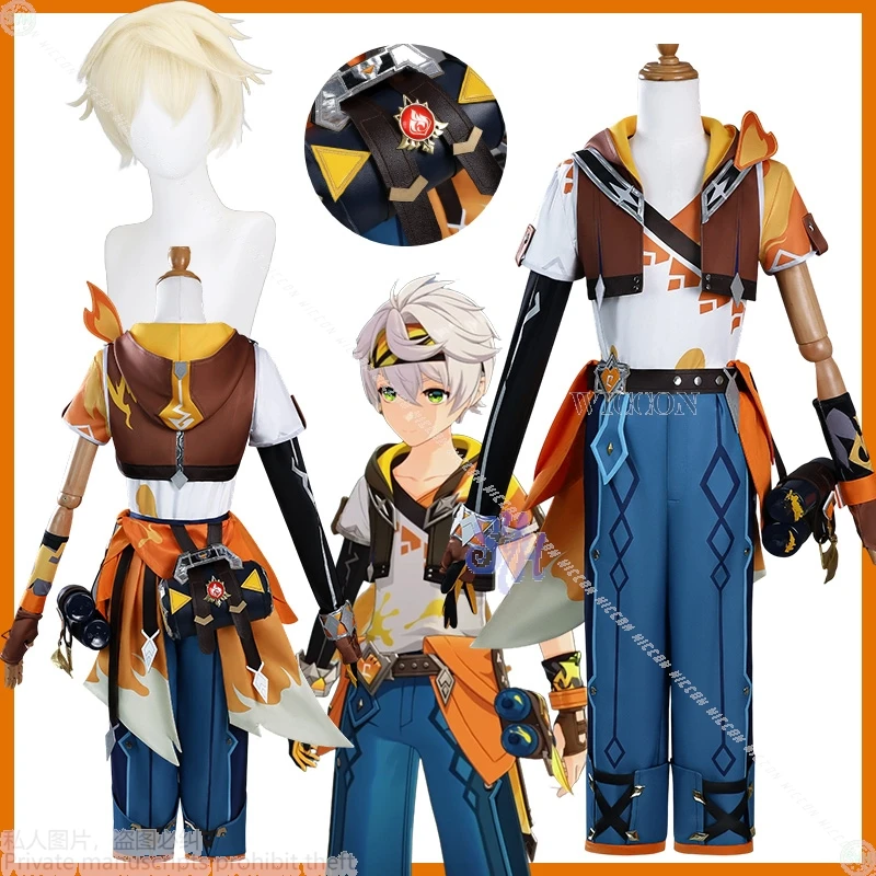 Bennett Genshin Impact New Cosplay Kawaii Orange Punk Coat Pants Uniform Wig Y2K Halloween Christmas Roleplay
Bennett Genshin Impact New Cosplay Kawaii Orange Punk Coat Pants Uniform Wig Y2K Halloween Christmas Roleplay