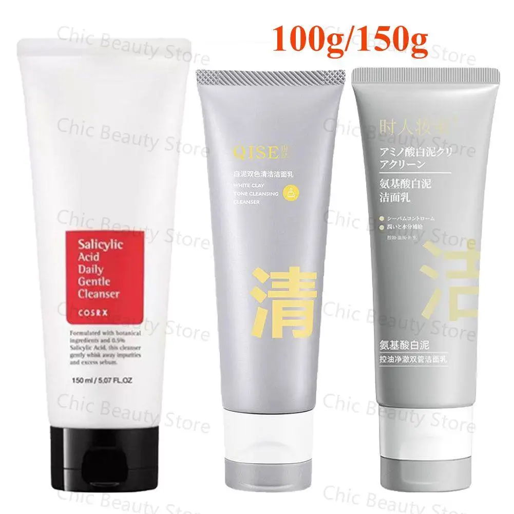 Salicylic Acid Facial Cleanser Amino Acid Face Wash Foam Face Cleanser Moisturizing Facial Cleansing Skin Care Product 100g/150g
Salicylic Acid Facial Cleanser Amino Acid Face Wash Foam Face Cleanser Moisturizing Facial Cleansing Skin Care Product 100g/150g