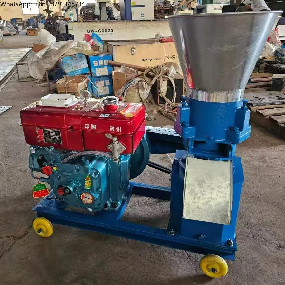 Poultry Livestock Feed Pellet Making Farm Machine 80kg/h for Animal Feed Pellet Machine Whit Diesel or Motor
Poultry Livestock Feed Pellet Making Farm Machine 80kg/h for Animal Feed Pellet Machine Whit Diesel or Motor