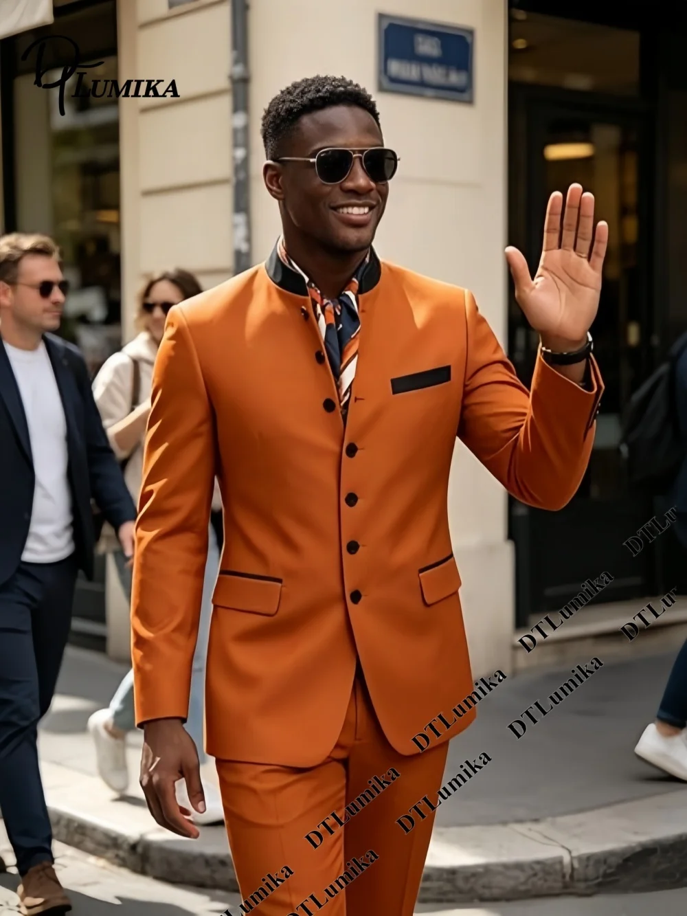 DTLumika Tailored Fitting Stand Collar Two-Piece Men’s Suit (Blazer Trousers) Formal 2-Piece Suit Jacket Pants Party Prom Tuxedo
DTLumika Tailored Fitting Stand Collar Two-Piece Men’s Suit (Blazer Trousers) Formal 2-Piece Suit Jacket Pants Party Prom Tuxedo