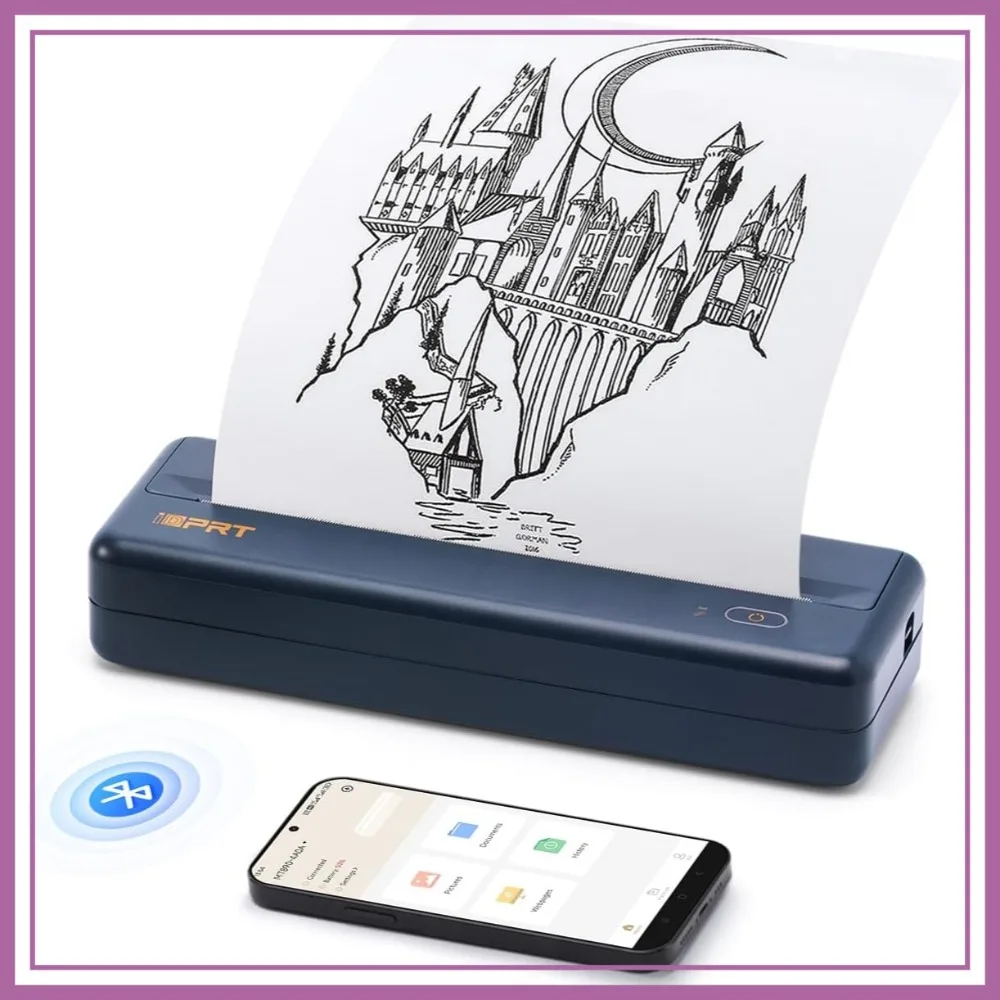 300DPI Inkless Thermal Printer for Travel, Home, Office, Vehicles, Bluetooth, Supports 8.5x11 US Letter, Smartphone & PC
300DPI Inkless Thermal Printer for Travel, Home, Office, Vehicles, Bluetooth, Supports 8.5x11 US Letter, Smartphone & PC