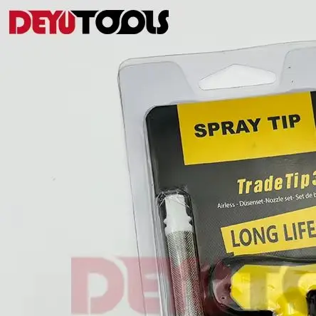 Airless Spray Machine Tips 517 Yellow Nozzle and Gasket Airless Spray Gun and Airless Spray Machine Parts, Spray Gun Filter
Airless Spray Machine Tips 517 Yellow Nozzle and Gasket Airless Spray Gun and Airless Spray Machine Parts, Spray Gun Filter