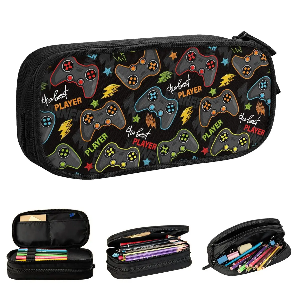 Cartoon Game Console Pattern Pencil Case Lovely Pen Holder Bag Student Large Storage Students School Gift Pencil Pouch
Cartoon Game Console Pattern Pencil Case Lovely Pen Holder Bag Student Large Storage Students School Gift Pencil Pouch