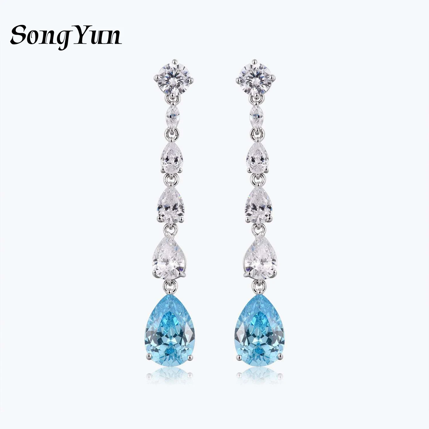 SONGYUN Brand Jewelry 925 Sterling Silver Earrings Zircon 5A Grade Drop Party for Girls 18K Real Gold Plated Fine Jewelry Earrin
SONGYUN Brand Jewelry 925 Sterling Silver Earrings Zircon 5A Grade Drop Party for Girls 18K Real Gold Plated Fine Jewelry Earrin