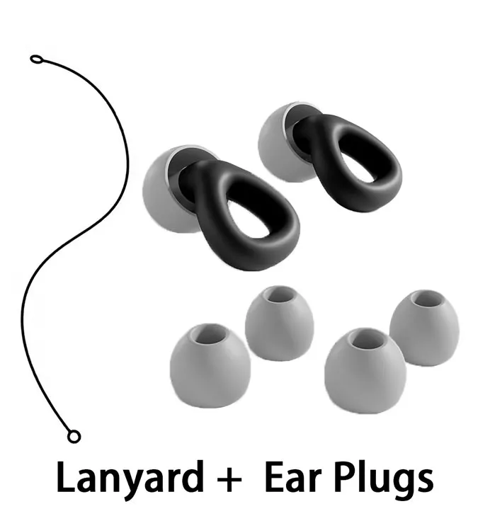 Silicone Earplugs with Lanyard for Swimming And Sleep Noise Reduction Slow Rebound Soundproof Earplug to Reduce Disturbances
Silicone Earplugs with Lanyard for Swimming And Sleep Noise Reduction Slow Rebound Soundproof Earplug to Reduce Disturbances