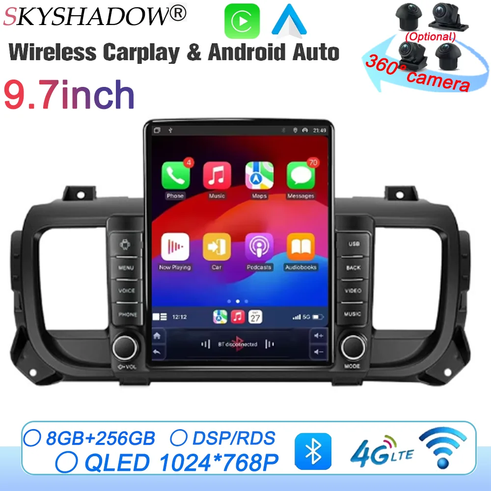 9.7" android For Citroen Jumpy 3 SpaceTourer For Peugeot Expert 3 For Toyota Proace 2016-2021 Auto Radio Car Navigation Carplay
9.7" android For Citroen Jumpy 3 SpaceTourer For Peugeot Expert 3 For Toyota Proace 2016-2021 Auto Radio Car Navigation Carplay
