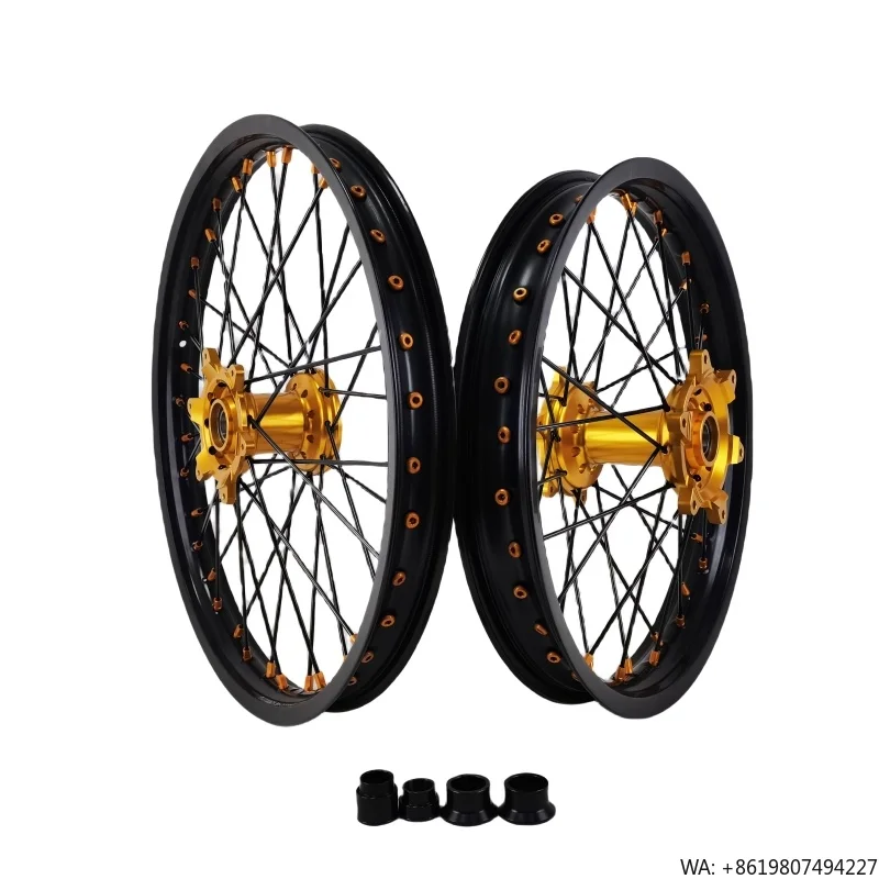 ULB High Strength Motorcycle Wheel Set 21/19/18 Aluminum Alloy Anodized New Replacement for Kawasaki KX KXF 250 450
ULB High Strength Motorcycle Wheel Set 21/19/18 Aluminum Alloy Anodized New Replacement for Kawasaki KX KXF 250 450