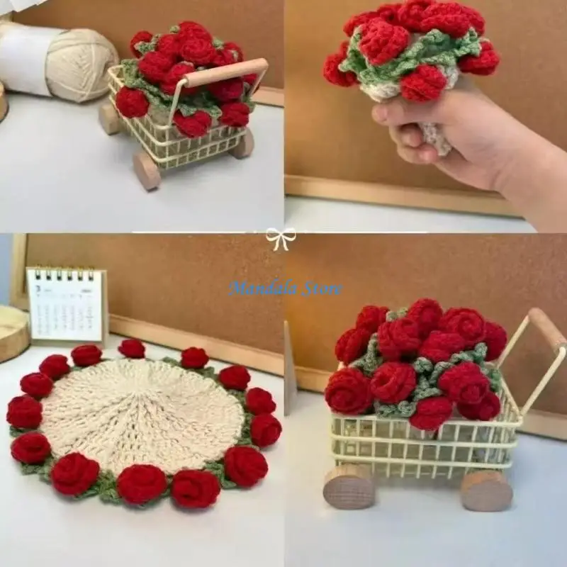 U2JC Rose Bouquet Crochet Starter Kits Flower Crochet Kits DIY Crochet Kits Creative Gift for Adult
U2JC Rose Bouquet Crochet Starter Kits Flower Crochet Kits DIY Crochet Kits Creative Gift for Adult