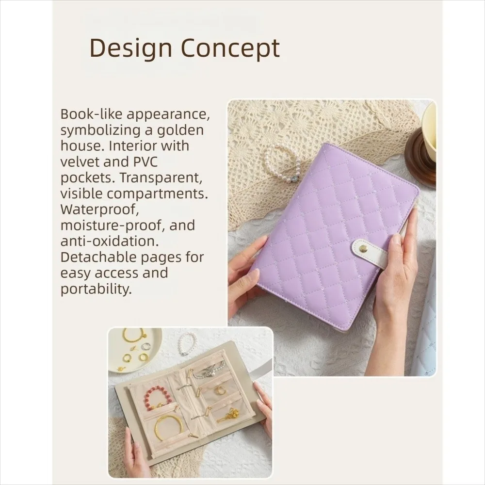 Portable Jewelry Storage Book Zipper PU Leather Jewelry Organizer Roll Clear Pockets Luxury Jewelry Storage Bag Necklace
Portable Jewelry Storage Book Zipper PU Leather Jewelry Organizer Roll Clear Pockets Luxury Jewelry Storage Bag Necklace