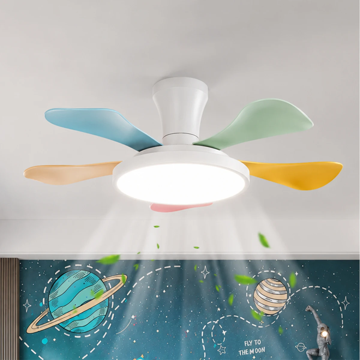 2026 New Modern Simple Ceiling Fan Light Creative Colorful LED Ceiling Lamp for Kids Bedroom
2026 New Modern Simple Ceiling Fan Light Creative Colorful LED Ceiling Lamp for Kids Bedroom