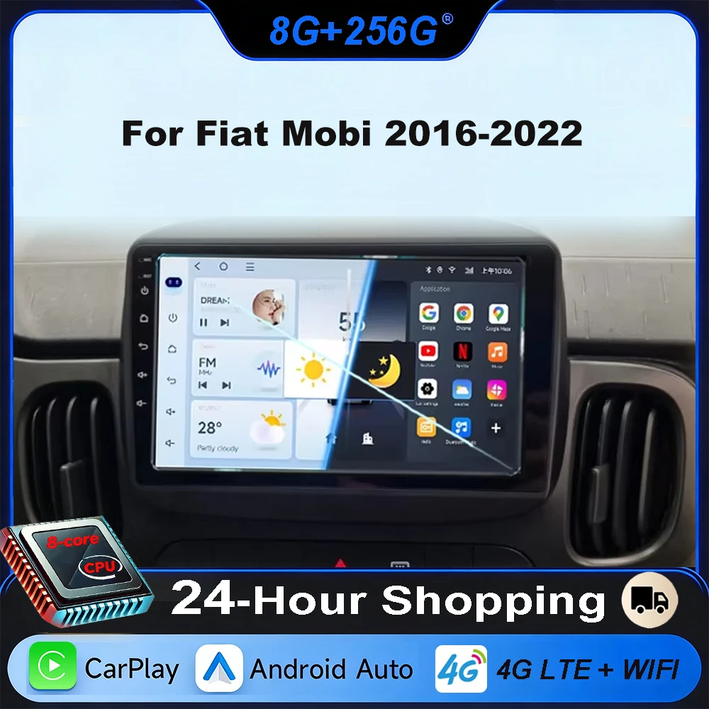 Android 16 Carplay Auto For Fiat Mobi 2016 2017 2018 2019 2020 2021 2022 Car Radio GPS Stereo Multimedia Player WIFI+4G BT DSP
Android 16 Carplay Auto For Fiat Mobi 2016 2017 2018 2019 2020 2021 2022 Car Radio GPS Stereo Multimedia Player WIFI+4G BT DSP
