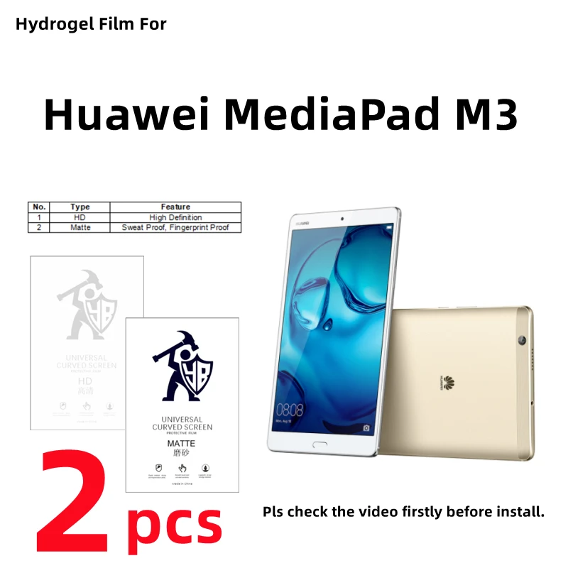 2pcs HD Hydrogel Film For Huawei MediaPad M3 Matte Screen Protector For MediaPad M3 Clear/Frosted Full Cover Protective Film
2pcs HD Hydrogel Film For Huawei MediaPad M3 Matte Screen Protector For MediaPad M3 Clear/Frosted Full Cover Protective Film