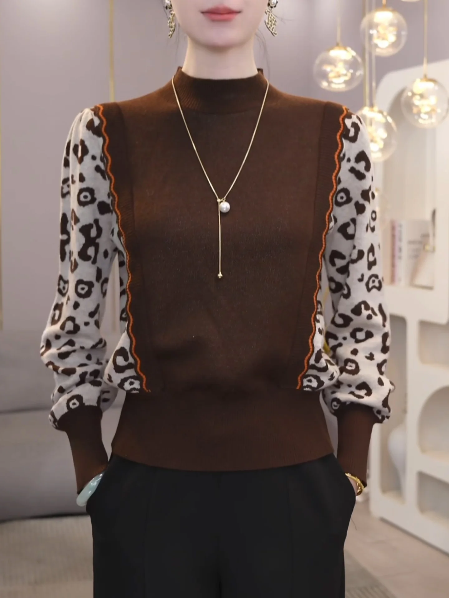 Autumn Winter Knitted Base Layer Top Loose Fit Inner Wear Versatile Oversized Patchwork Camere Long Sve round Ne irt
Autumn Winter Knitted Base Layer Top Loose Fit Inner Wear Versatile Oversized Patchwork Camere Long Sve round Ne irt