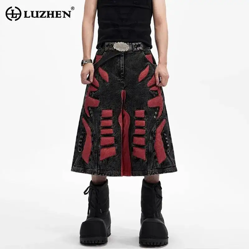 LUZHEN Contrast Original Design High Patchwork Street Loose Color Cropped Denim Pants Men 2025 Summer Trendy Short Jeans JY7124
LUZHEN Contrast Original Design High Patchwork Street Loose Color Cropped Denim Pants Men 2025 Summer Trendy Short Jeans JY7124