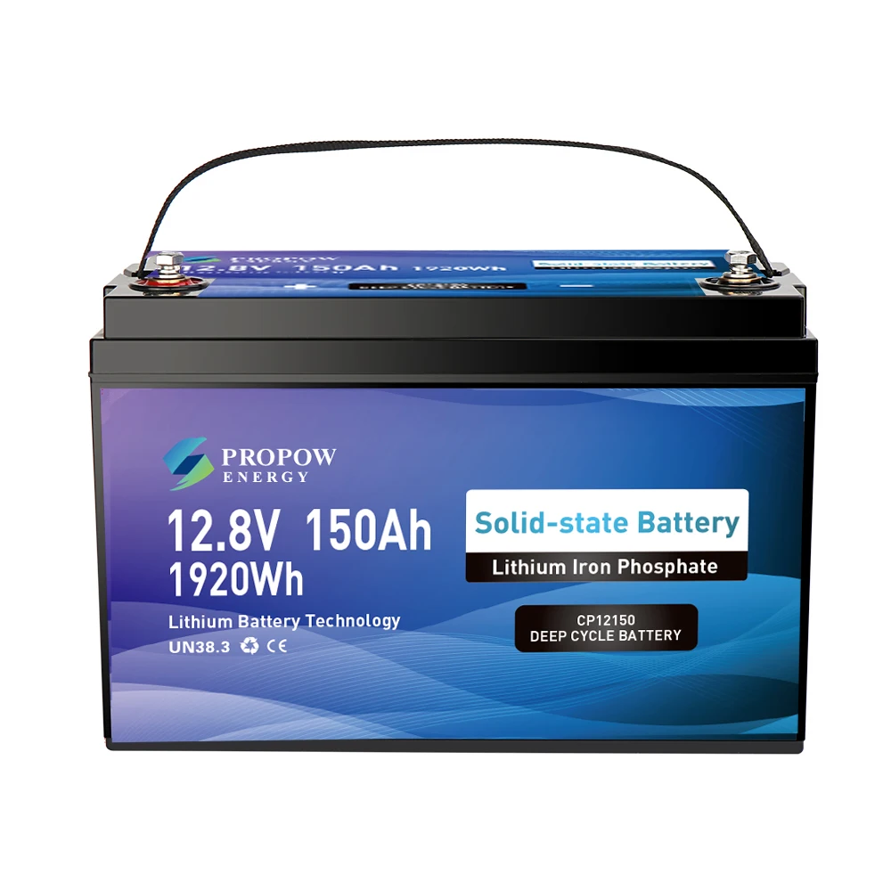 Propow 12V Deep Cycle Lithium Battery LiFePO4 12V 150Ah Semi Solid State Battery
Propow 12V Deep Cycle Lithium Battery LiFePO4 12V 150Ah Semi Solid State Battery