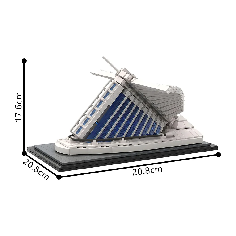 MOC Milwaukee Art Museum Quadracci Pavilion Bricks Model US Milwaukee Art Museum Architecture Building Blocks Assembly Toys Gift
MOC Milwaukee Art Museum Quadracci Pavilion Bricks Model US Milwaukee Art Museum Architecture Building Blocks Assembly Toys Gift