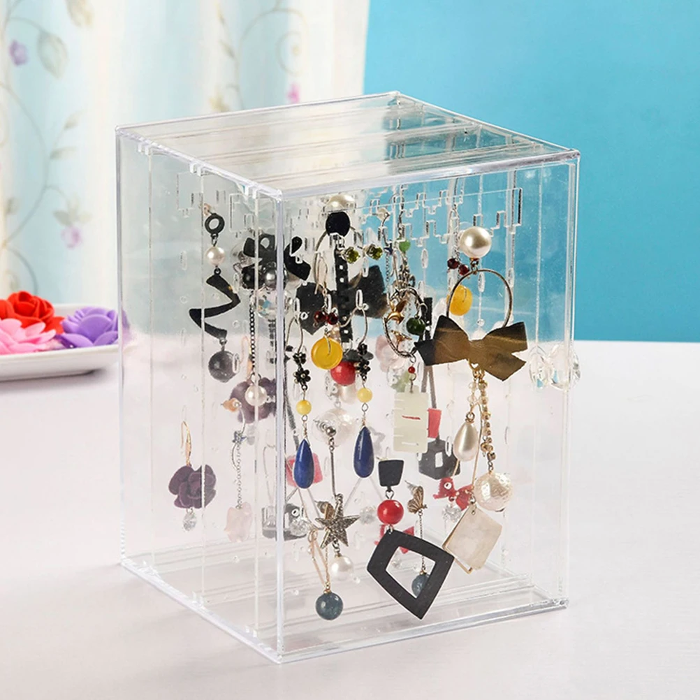 Earring Box Display Holder Jewelry Packing Case Storage Transparent Container Acrylic Material Durable Design Home Showcase Use
Earring Box Display Holder Jewelry Packing Case Storage Transparent Container Acrylic Material Durable Design Home Showcase Use