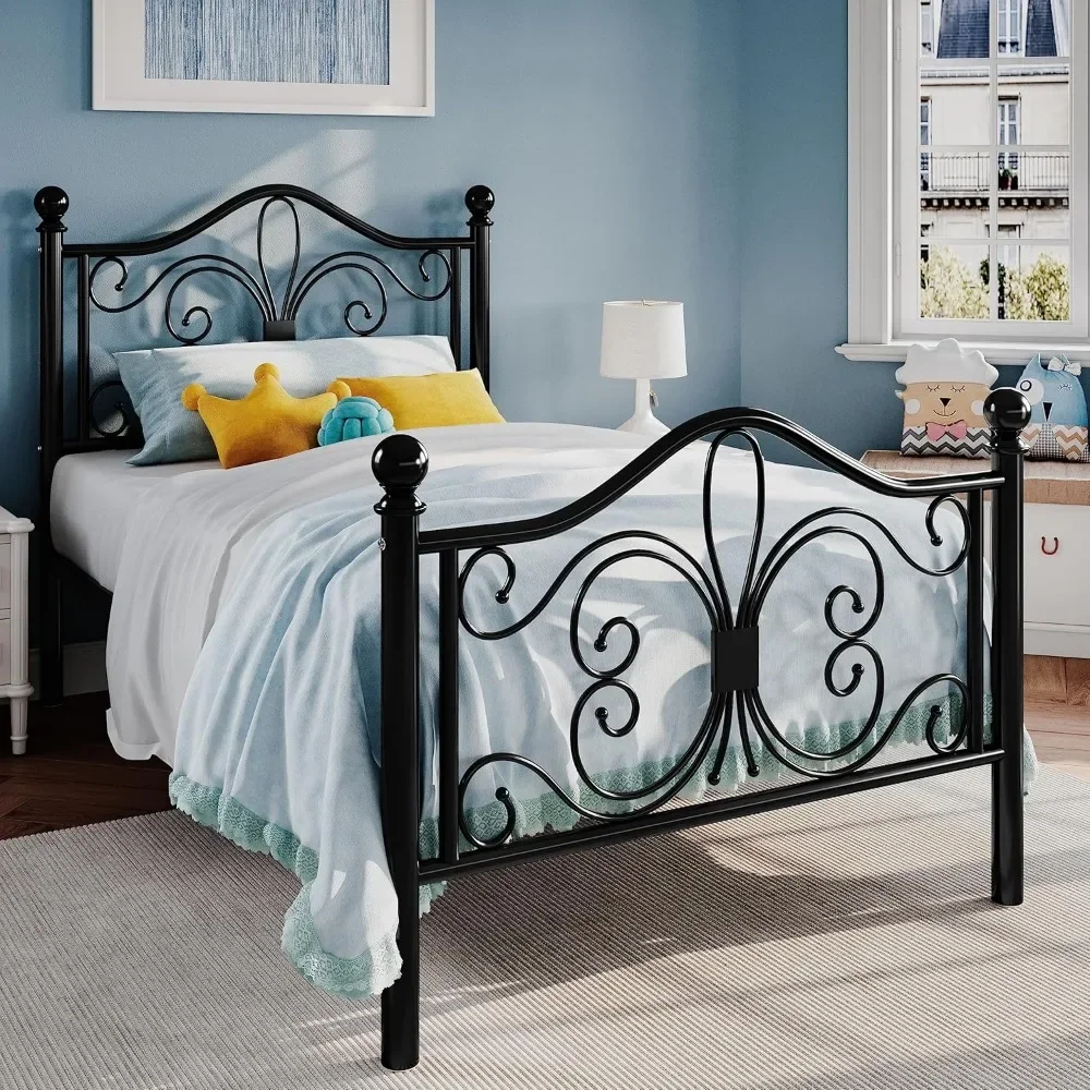 For Twin Size Bed Frame for Kids,Metal Bed Frame with Butterfly Pattern Design Headboard and Footboard,No Box Spring Needed
For Twin Size Bed Frame for Kids,Metal Bed Frame with Butterfly Pattern Design Headboard and Footboard,No Box Spring Needed