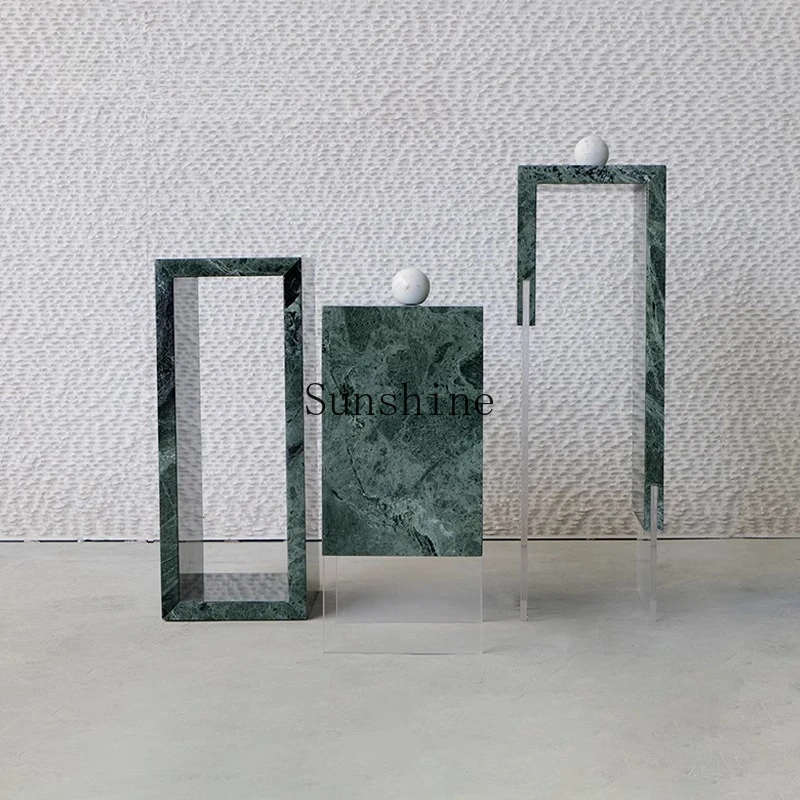 Living room flower stand entrance table transparent storage living room hotel floor-to-ceiling natural marble
Living room flower stand entrance table transparent storage living room hotel floor-to-ceiling natural marble