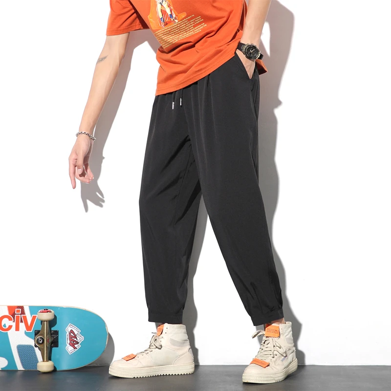 Мужские прямые брюки Hong Kong Sle Nine Points, повседневные облегающие длинные брюки, модные корейские брюки в стиле Харадзюку
Мужские прямые брюки Hong Kong Sle Nine Points, повседневные облегающие длинные брюки, модные корейские брюки в стиле Харадзюку