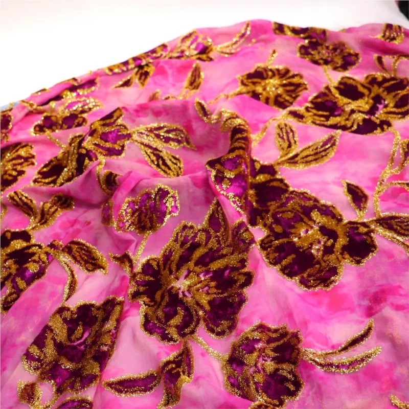 Woven velvet brocade jacquard digital printed fabric high-end dress and cheongsam
Woven velvet brocade jacquard digital printed fabric high-end dress and cheongsam