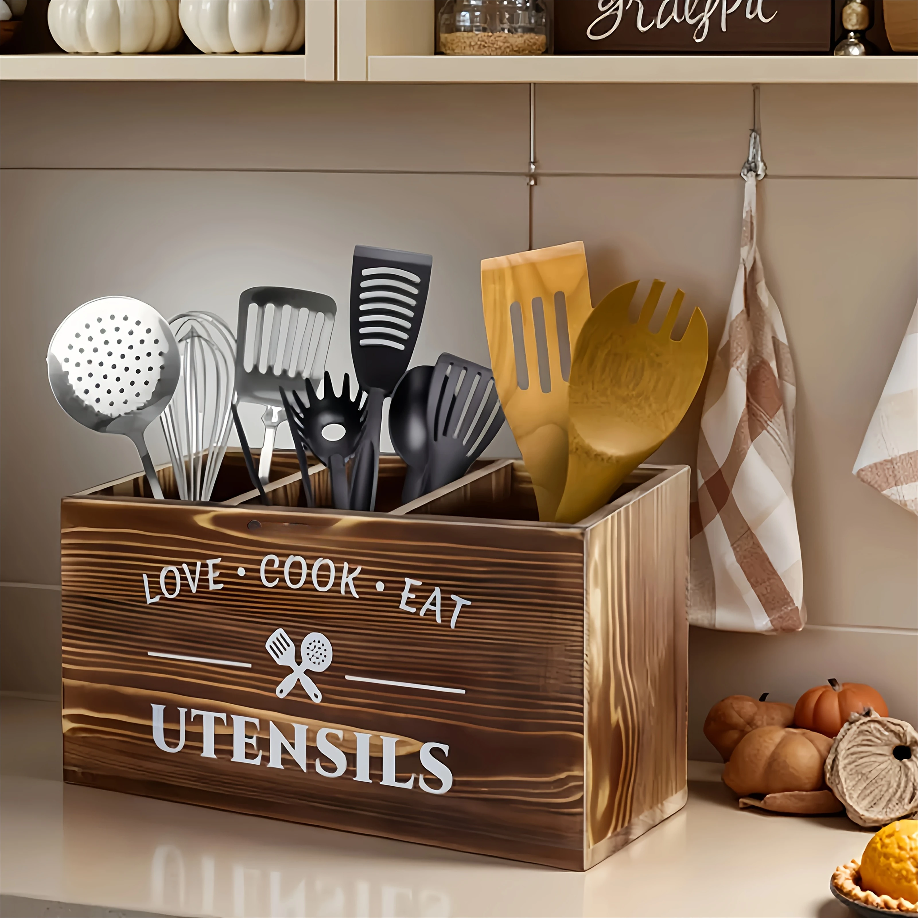 Wooden Cutlery Storage Box with Grid Chopsticks Organization Rack Kitchen Bedroom Desk Supplies Home Storage Box Decorate Gift
Wooden Cutlery Storage Box with Grid Chopsticks Organization Rack Kitchen Bedroom Desk Supplies Home Storage Box Decorate Gift