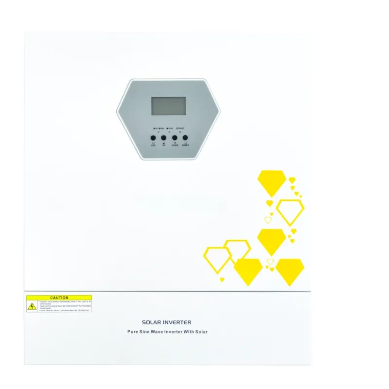 GD11048SMH 11000W 48V Hybrid Solar Inverter Lightweight Efficient Single-phase Activated Lithium Battery 150A Dual-Path MPPT
GD11048SMH 11000W 48V Hybrid Solar Inverter Lightweight Efficient Single-phase Activated Lithium Battery 150A Dual-Path MPPT